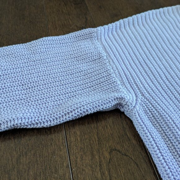 Los Angeles Apparel Fisherman Sweater in Lavender - Picture 10 of 15